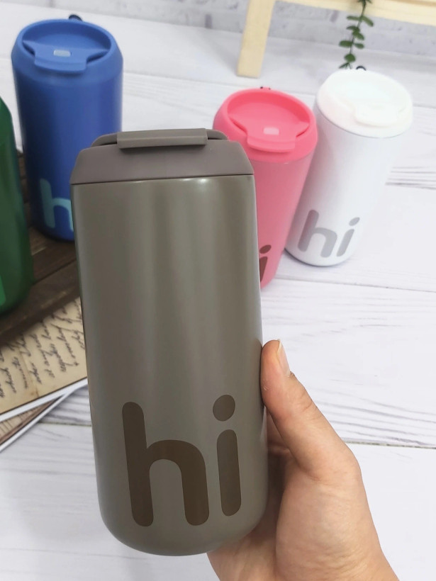 تراول ماگ نیم لیتری قهوه ای وارداتی hi