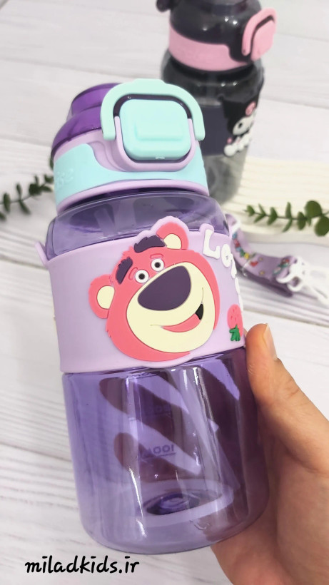 قمقمه دور سیسکونی طرح خرس لاتسو از نمای نزدیک