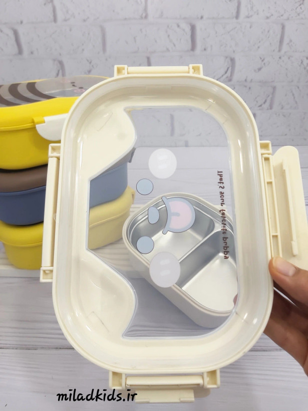 درب واشر دار ظرف غذای کودک طرح پاپی