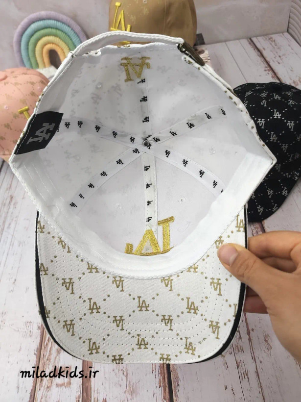 سطح داخلی کلاه کتان وارداتی دخترانه شش ترک مدل LA