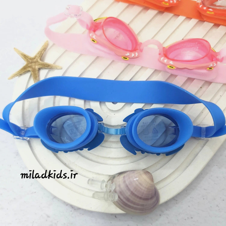 نمای محافظ سیلیکونی پشت لنز عینک شنا بچگانه مدل خرچنگی