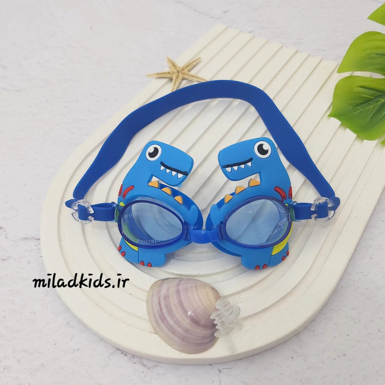 عینک شنای بچه گانه SAINTEVE ضدمه با محافظ UV طرح فانتزی دایناسور