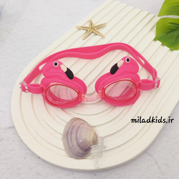 عینک شنای کودک SAINTEVE ضدمه با محافظ یو وی طرح فلامینگو