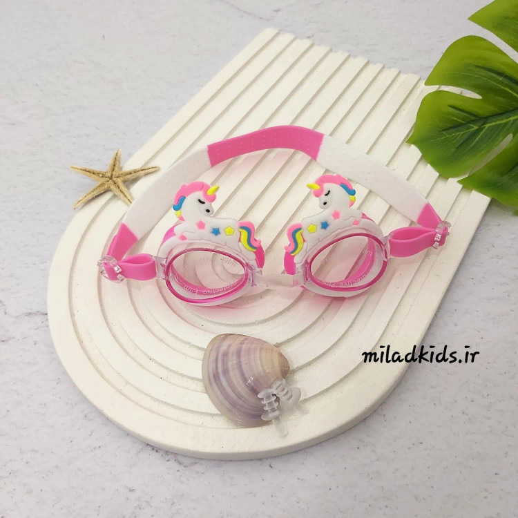 عینک شنای بچه گانه SAINTEVE ضدبخار با محافظ یو وی طرح فانتزی تک شاخ