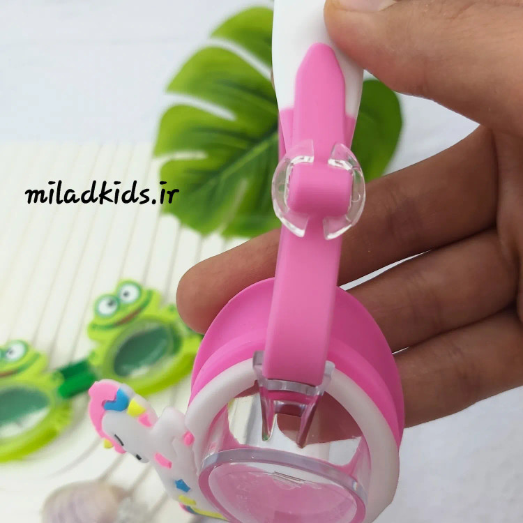 بند قابل تنظیم عینک شنای کودک SAINTEVE ضدبخار و دارای محافظ UV