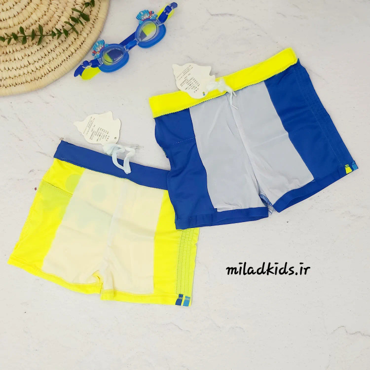 آستر پلی استر سطح داخلی جلوی شورت شنای کودک