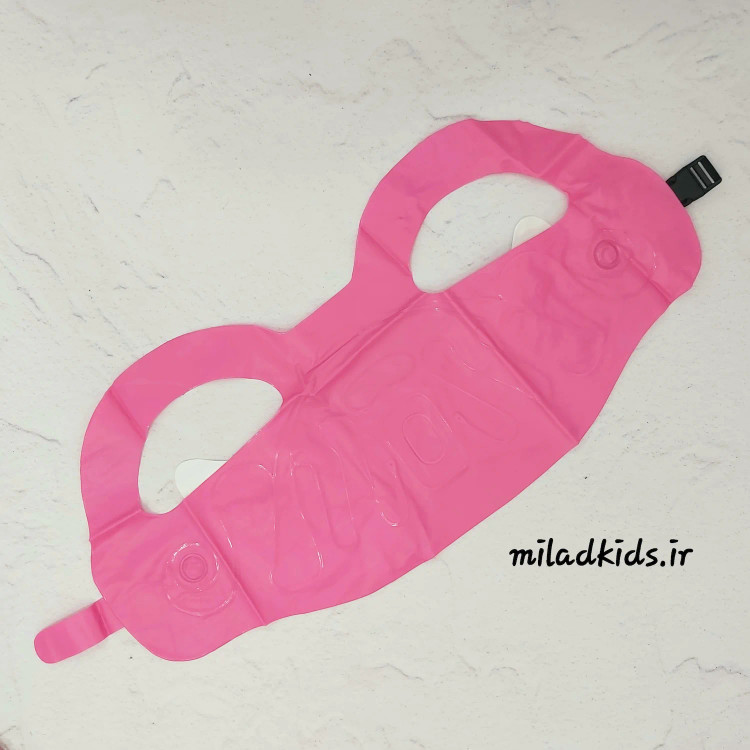 نمای جلوی جلیقه شنا بادی بچه گانه مدل بال فرشته رنگ صورتی