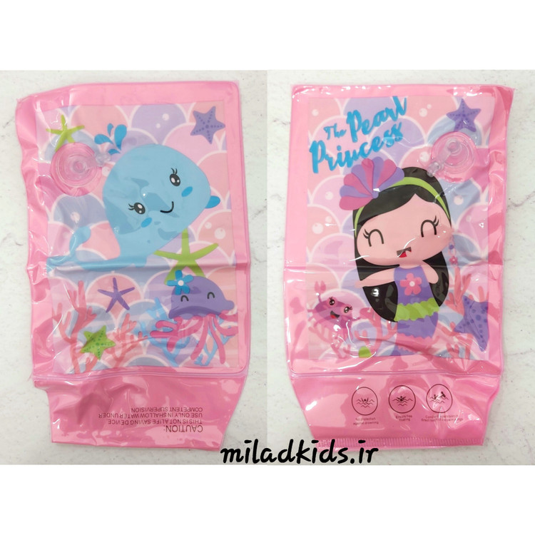 بازوبند شنا بادی کودک sainteve طرح دلفین و پرنسس