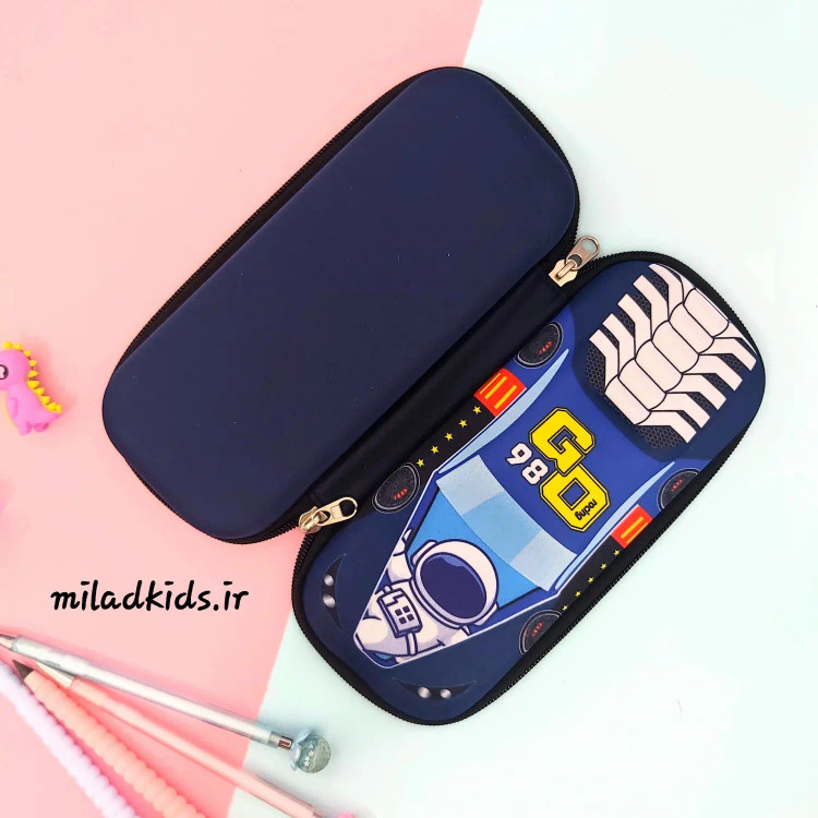 جامدادی نیمه تبلتی سه بعدی برجسته طرح ماشین مسابقه فضانورد