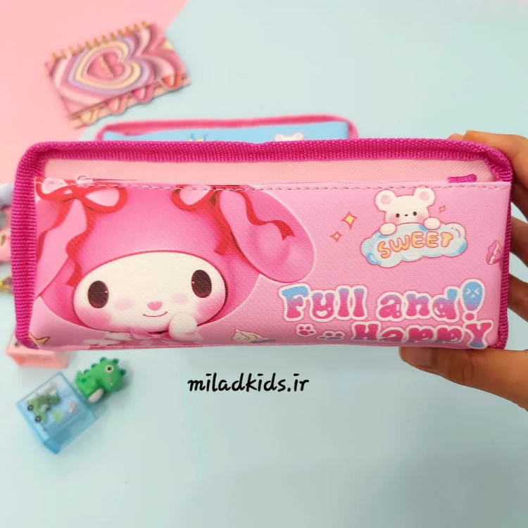 جامدادی پارچه ای بچگانه دو زیپ ملودی