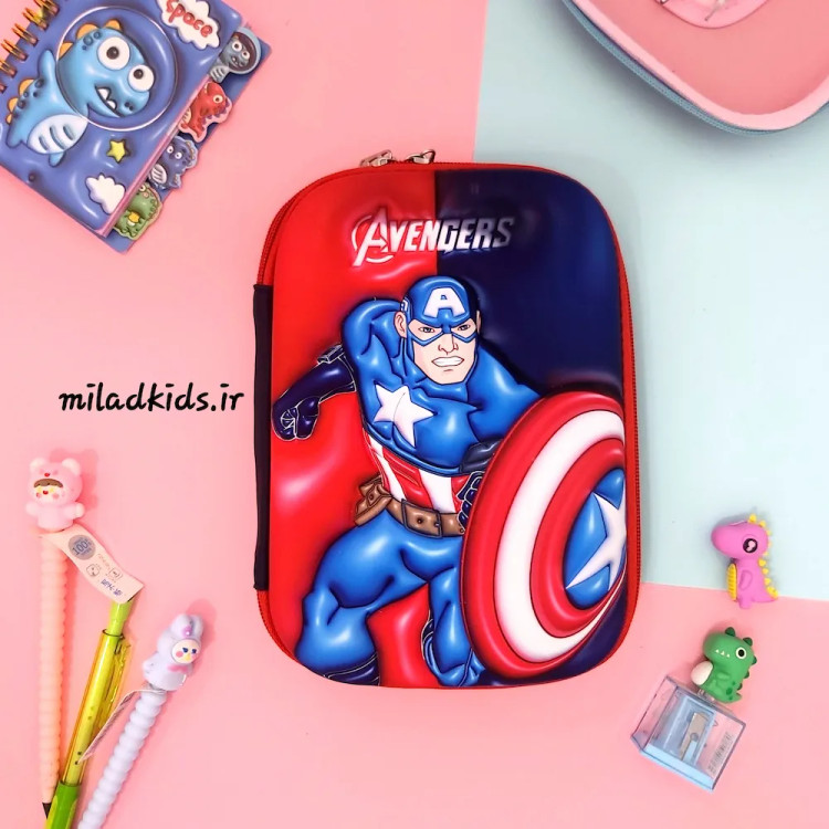 جامدادی تبلتی بزرگ سه بعدی طرح کاپیتان آمریکا (AVENGERS)