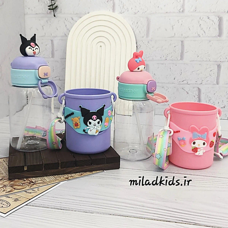 کاور و بدنه قمقمه بچه گانه نی دار کمربندی کرومی و ملودی به صورت جدا از هم