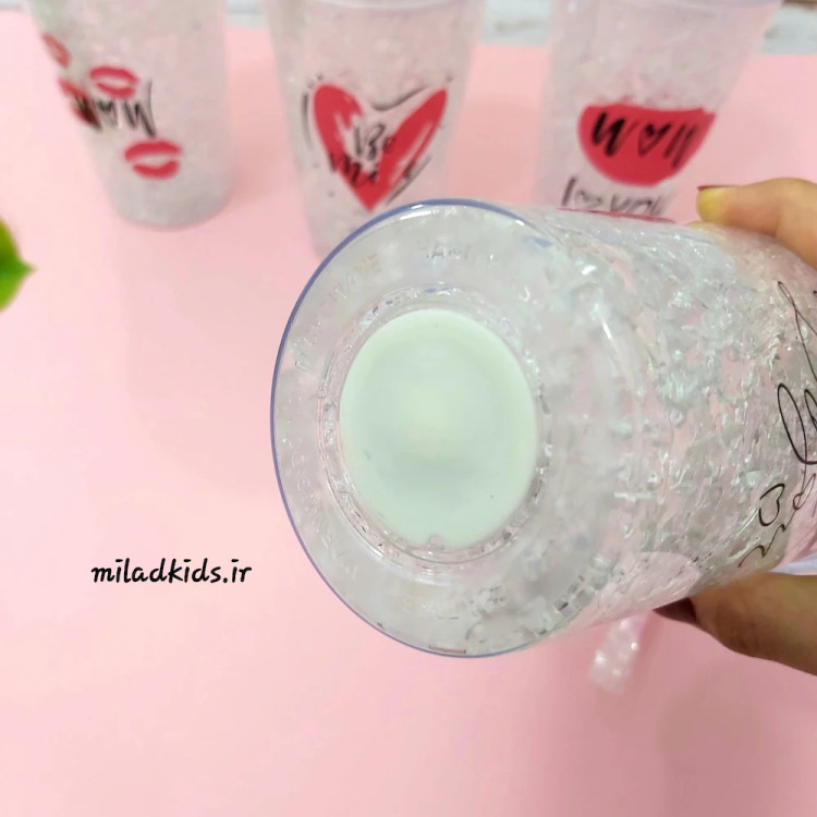 چراغ سه حالته ماگ اسموتی سلیکاژلی دو جداره طرح قلب