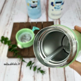 استیل 304 داخل تراول ماگ استیل کودک طرح خرس پاندایی همراه با نی