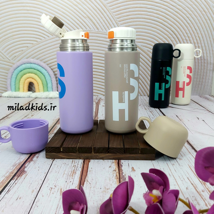 تراول ماگ درب لیوانی و آسان نوش طرح HS به صورت درب باز