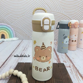 تراول ماگ استیل نی دار و آسان نوش طرح خرس BEAR