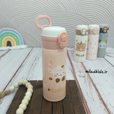 تراول ماگ استیل نی دار و آسان نوش طرح ببعی SHEEP با دسته پلاستیکی