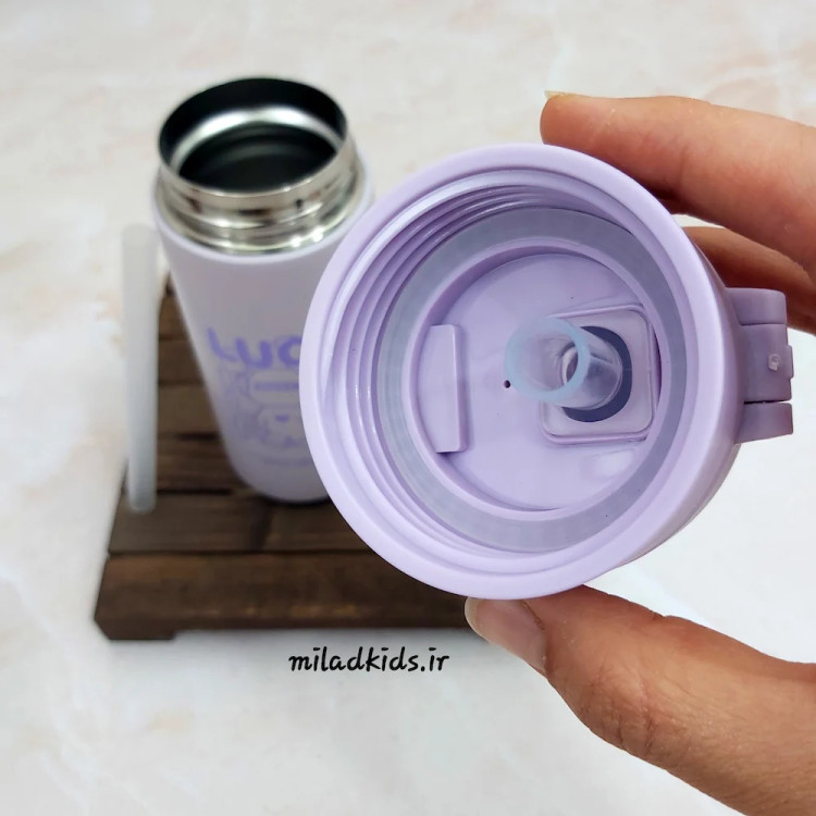 درب پیچی واشر دار تراول ماگ دوجداره استیل فانتزی