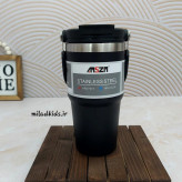 تراول ماگ سطلی دسته دار دو حالته AMSZM رنگ مشکی