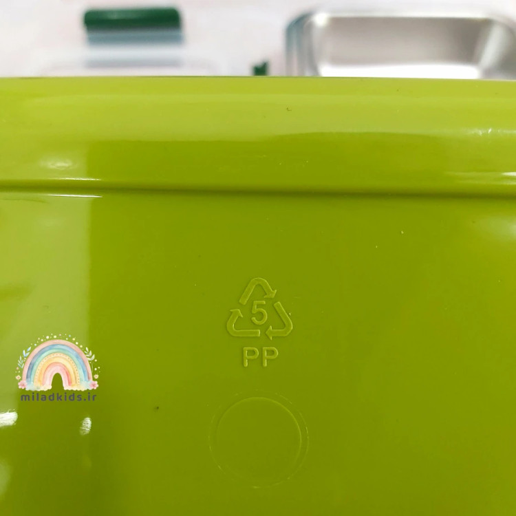 بدنه پروپیلنی ظرف غذای کودک دو قسمتی واشر دار