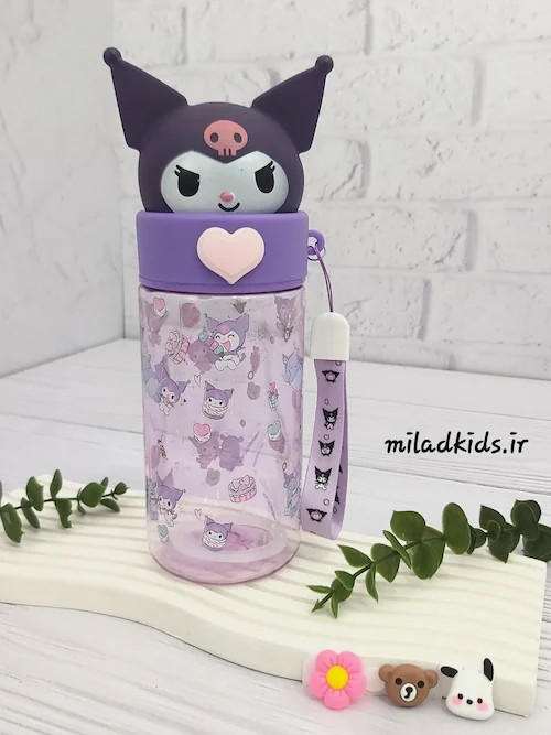 قمقمه سر سیلیکونی درب پیچی واشر دار با بند مچی