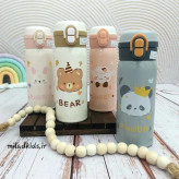 تراول ماگ استیل دو حالته طرح حیوانات دسته دار