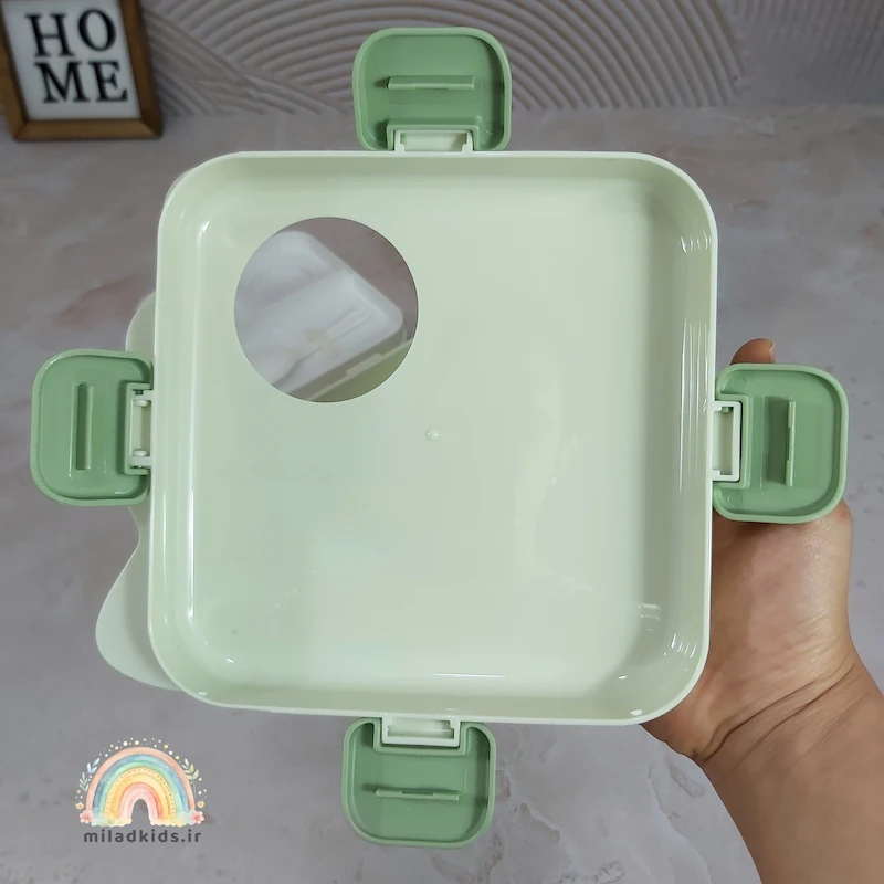 درب چهارقفله ظرف غذا پلاستیکی دوطبقه دینو