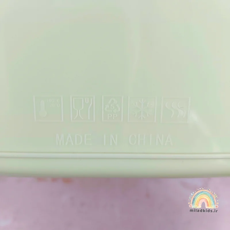 ظرف غذا واشردار دایناسوری جنس پروپیلن قابلیت قرار دادن در فریزر و پلاستیک فود گرید