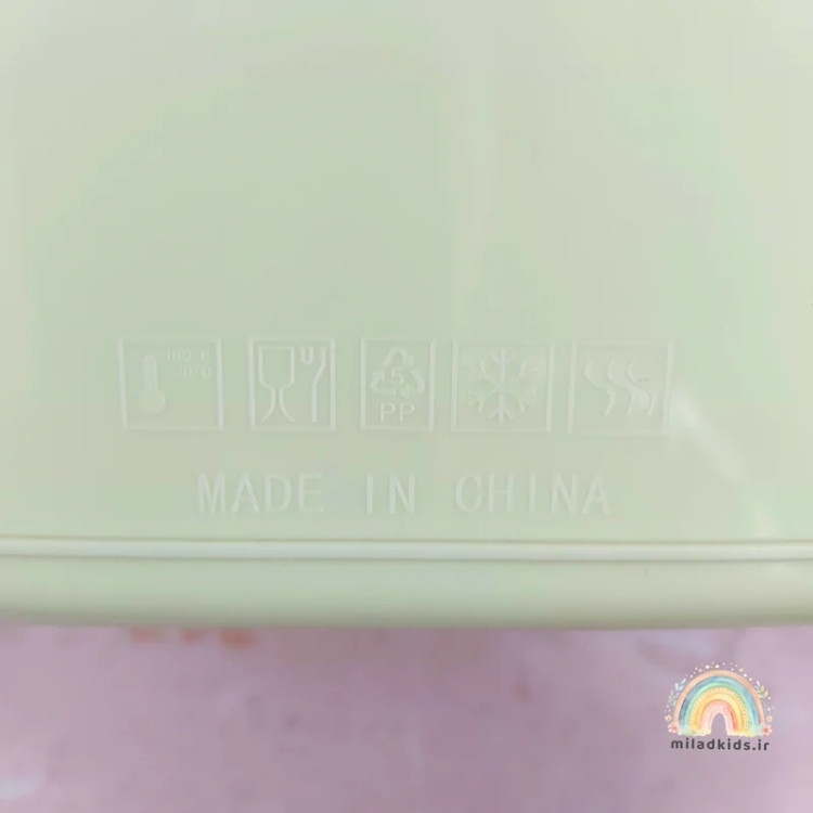 ظرف غذا واشردار دایناسوری جنس پروپیلن قابلیت قرار دادن در فریزر و پلاستیک فود گرید