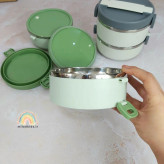 نمای کناری طبقه بالایی لانچ باکس واشردار برای مدرسه