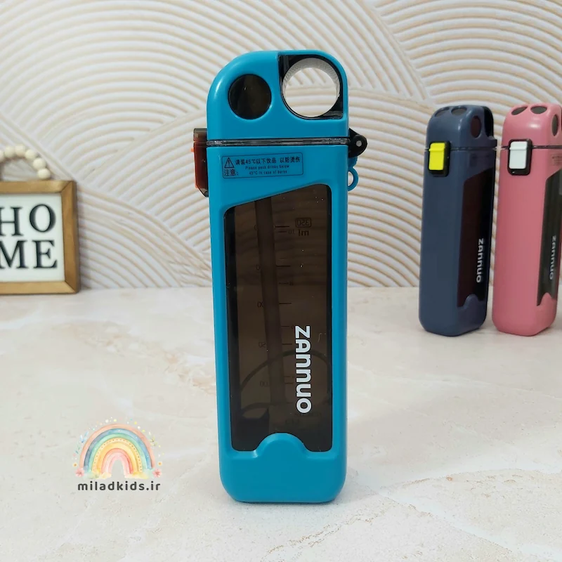 قمقمه ترند نی دار باشگاهی برند زانیو رنگ آبی