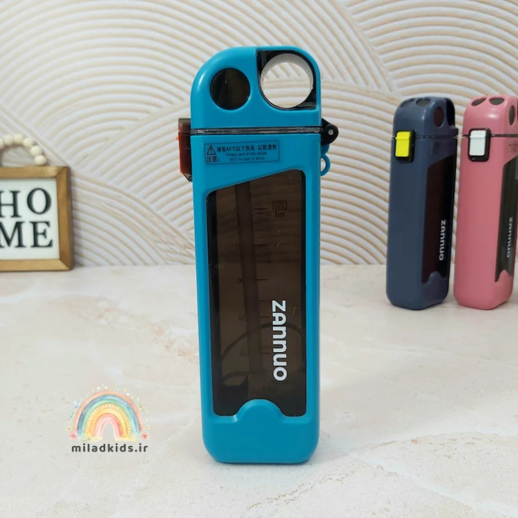 قمقمه ترند نی دار باشگاهی برند زانیو رنگ آبی