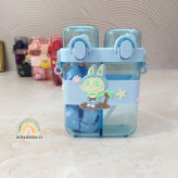 قمقمه دوتایی لبوبو نی دار و آسان نوش رنگ آبی