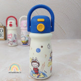 تراول ماگ اصل طرح لبوبو دسته بالا استیل با کیفیت 316 رنگ آبی