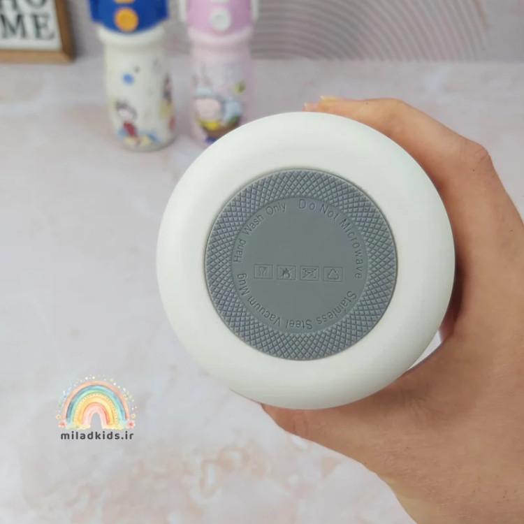 برچسب شست و شو با دست تراول ماگ لبوبو دو حالته