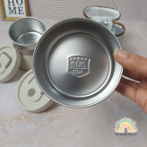 استیل 304 لانچ باکس دو تیکه با بدنه پلاستیکی و داخل استیل همراه با کیف عایق دار