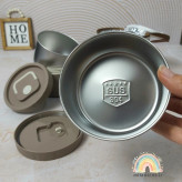 استیل 304 داخل ظرف غذا دو تیکه با کیف عایق حرارتی