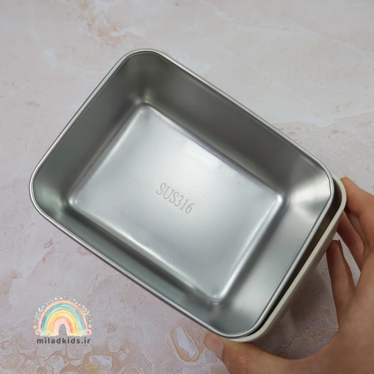 استیل 316 لانچ باکس مربعی بدنه ماکروفری با کیف عایق دار